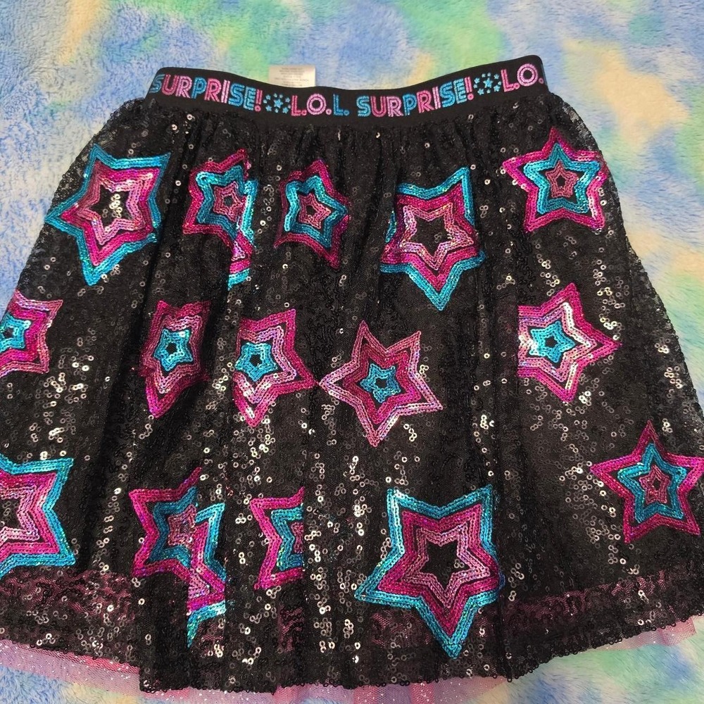 Falda de niña de estrellas